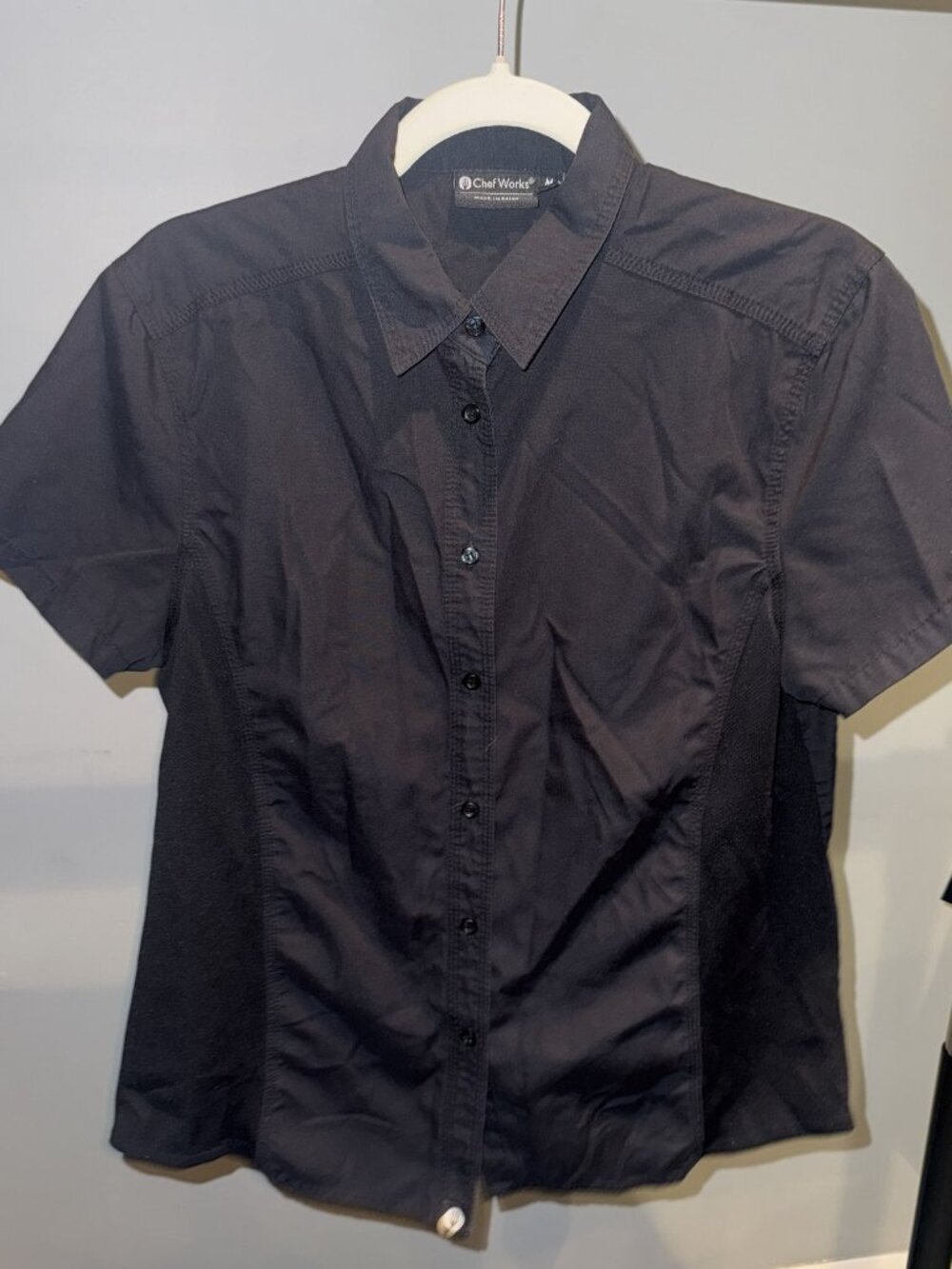 Black Server Waitress Uniform Bundle Shirts Bodysuit Apron Size M/10 - Picture 4 of 8